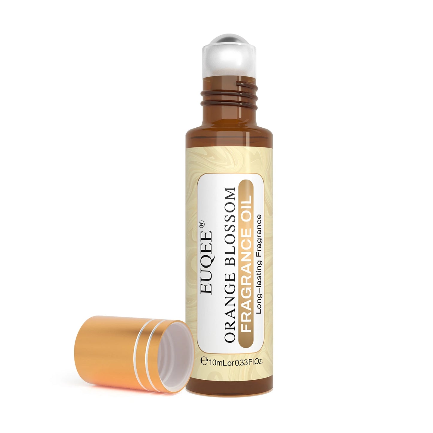 EUQEE 10ml Roll-On Fragrance Oil for Skin Sea Breeze White Musk Coconut & Vanilla Bubble Gum Green Tea Long Lasting Scent