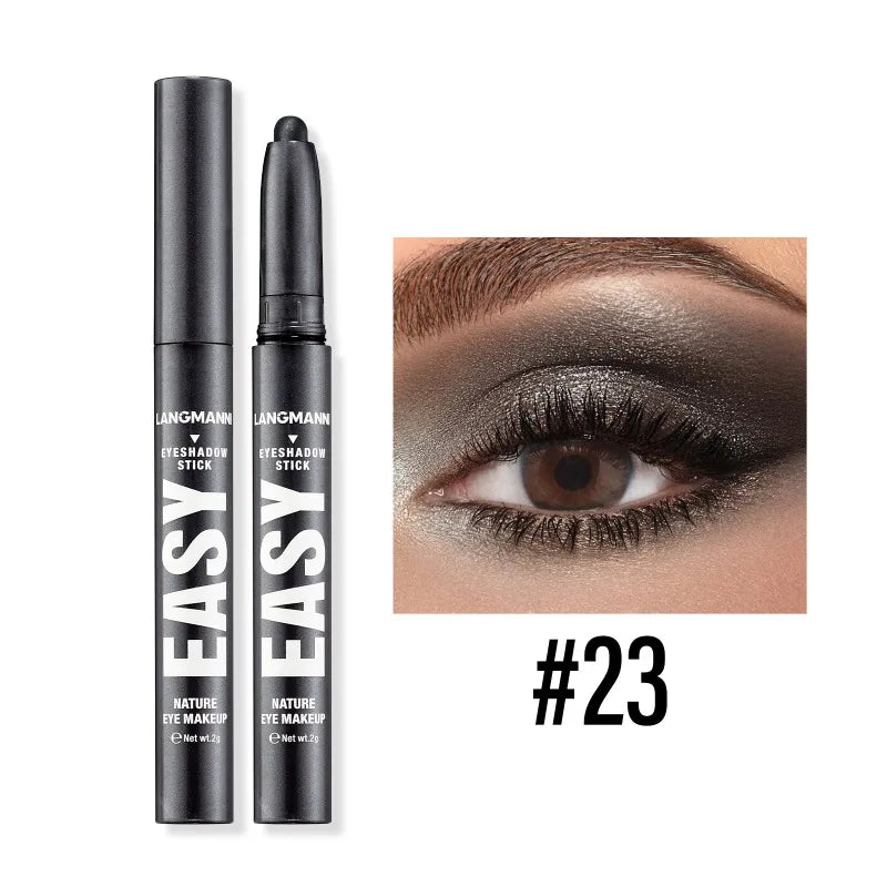 Waterproof Pearlescent Eyeshadow Pencil Stick Shimmer Highlighter Pencil Pearl Pigment Long Lasting Cream Eyes Make Up Cosmetic