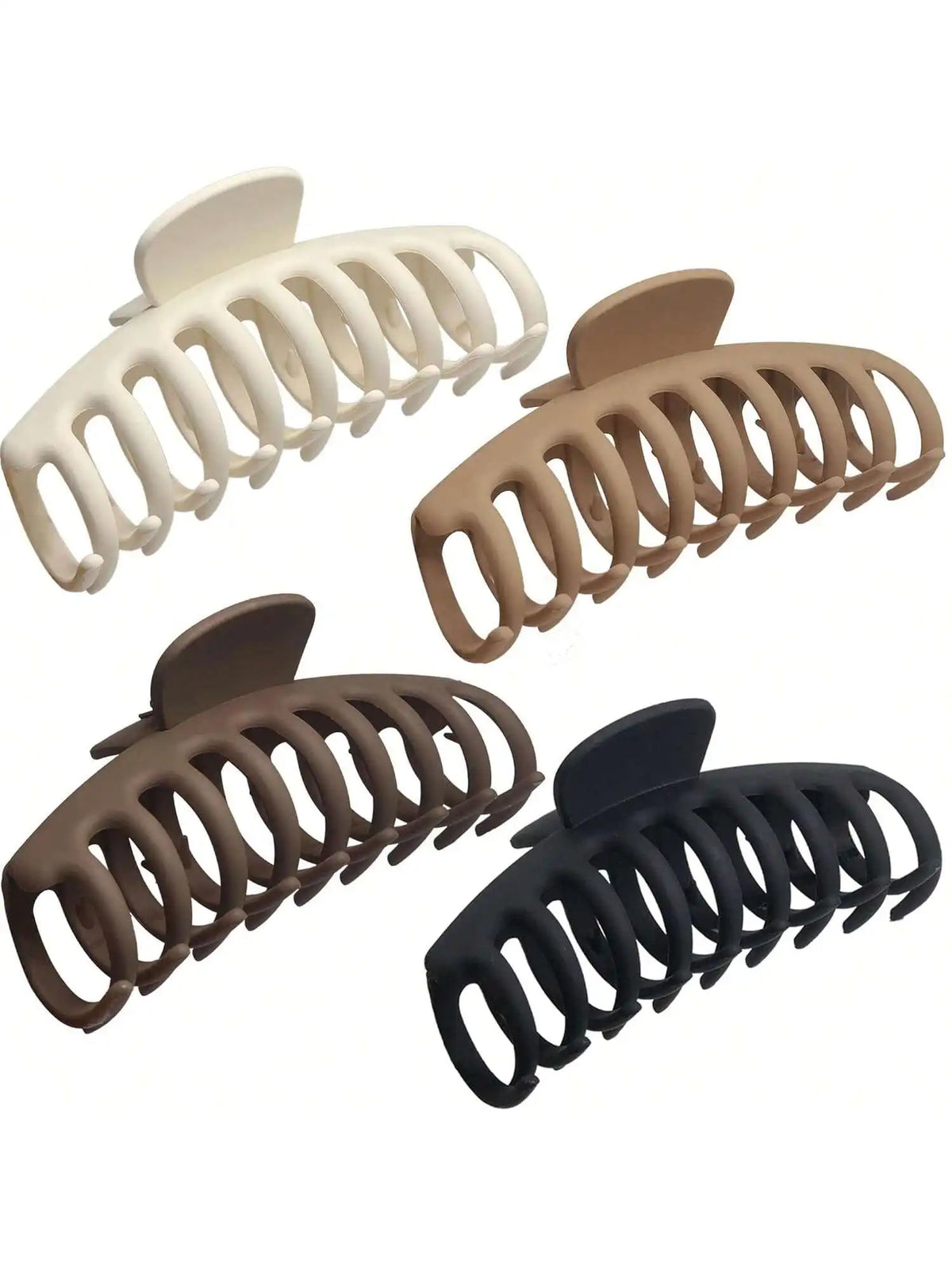 4PCS women's multi-color resin flower simple and fashionable French elegant hair clip