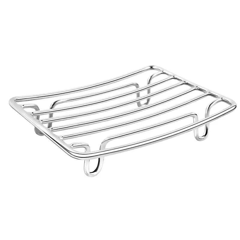 AB33-Self Draining Soap Dish Shelf For Shower Bathroom Stainless Steel Rust Proof Self Draining Soap Dish Shelf Rack Toilet Orga