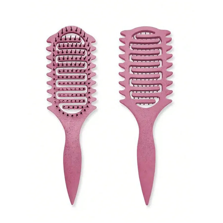 Curl Define Styling Brush Hollow Out Detangling Hair Brush Tangled Wet Curly Hair Comb Shaping Curls Barber Hairdressing Tools