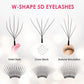 SEEDEW Wispy W Shaped 5D Eyelash Extension Premade Volume Fans False Eyelashes Natural Soft Lashes