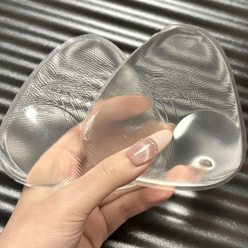 Swimwear Silicone Bra Inserts Push Up Padded Thick Sponge Breast Lift Pads Women Breathable Swimsuit Bikini Cup Enhancer
