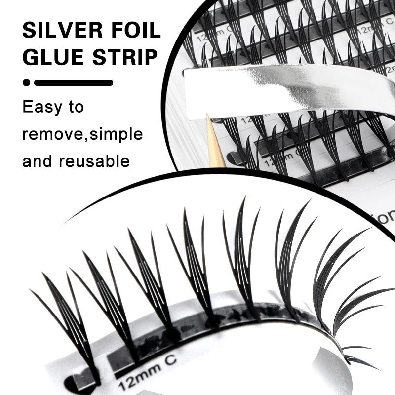 Winky Beauty Manga Elf Lash New Style Feather Shape Eyelashes Extensions Individual Volume C/D Curl Premade Fans False Lashes