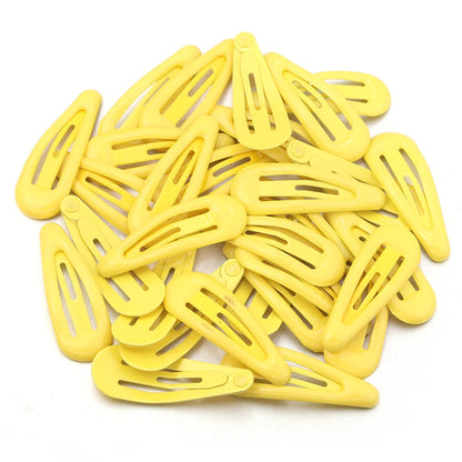 60pcs/lot Colorful Y2K BB Hair Clips Mini Metal Waterdrop Hair Pins Clips Snap Barrettes For Girls Hair Accessories