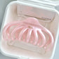 Korea Large Colorful Jelly Pumpkin Hair Claws Clip  Women Elegant Big Hair Back Of Head Coiled Shark  Ponytail Clip Accessories