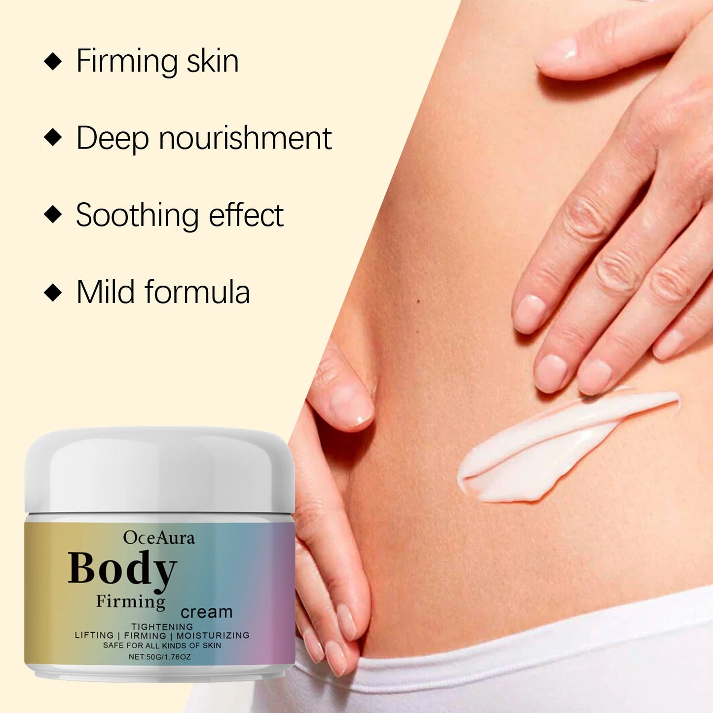 Firming Body Cream Hydrating & Tightening Lifting Skin Contains Collagen Tighten Abdomen Thighs Buttocks Moisturizing Body Cream
