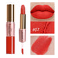 2 In 1 Matte Liquid Lipstick Long Lasting Color Moisturizing Waterproof Non Stick Cup