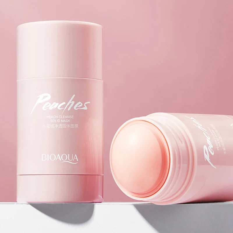 BIOAQUA Honey Peach Solid Facial Masks Stick Moisturizing Brightening Removal Blackhead Face Mask Clay Mud Masks Skin Care