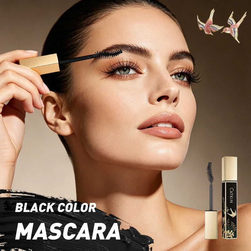 CATKIN Mascara Black, Volumizing & Lengthening Waterproof Nourish Eyelash Mascara, Create Longer and Thicker Looking Lashes