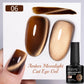 PUENTE 7.5ML Golden Gems Cat Magnetic Gel Nail Polish Pink Brown Blue Colors Golden Glitter Cat Eye Soak Off UV Nail Art Varnish