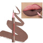 Matte Lip Liner Pencil Waterproof Smooth Application Smudge-Proof Moisturising Highly Pigmented 6 Colors Lip Contouring Makeup
