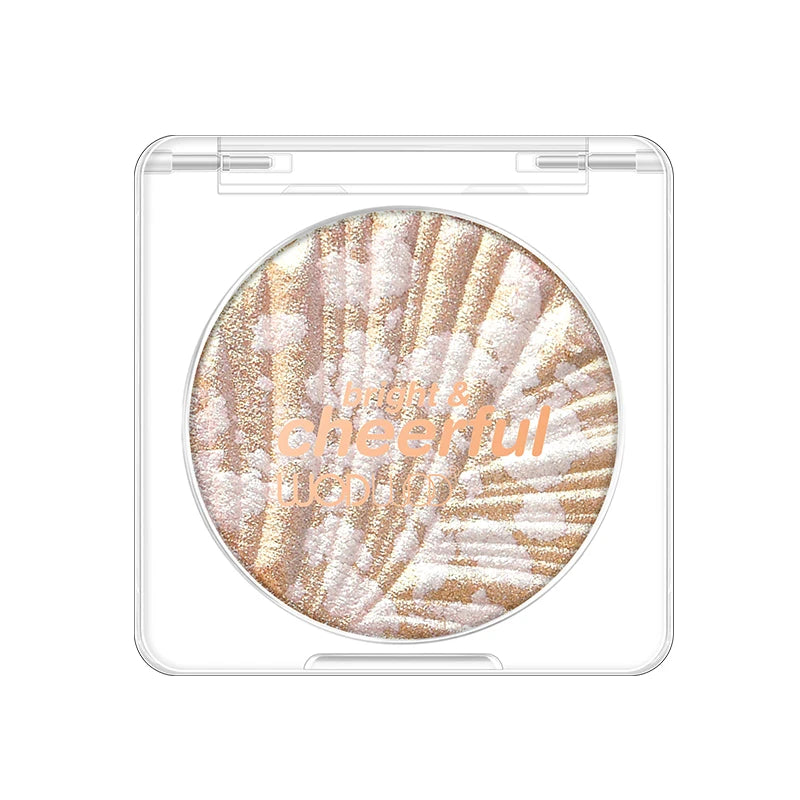 WODWOD Highlighting Powder Pearlescent Fine Mashed Soft Texture Non-flying Powder Brightening Long-lasting Highlighter Palette