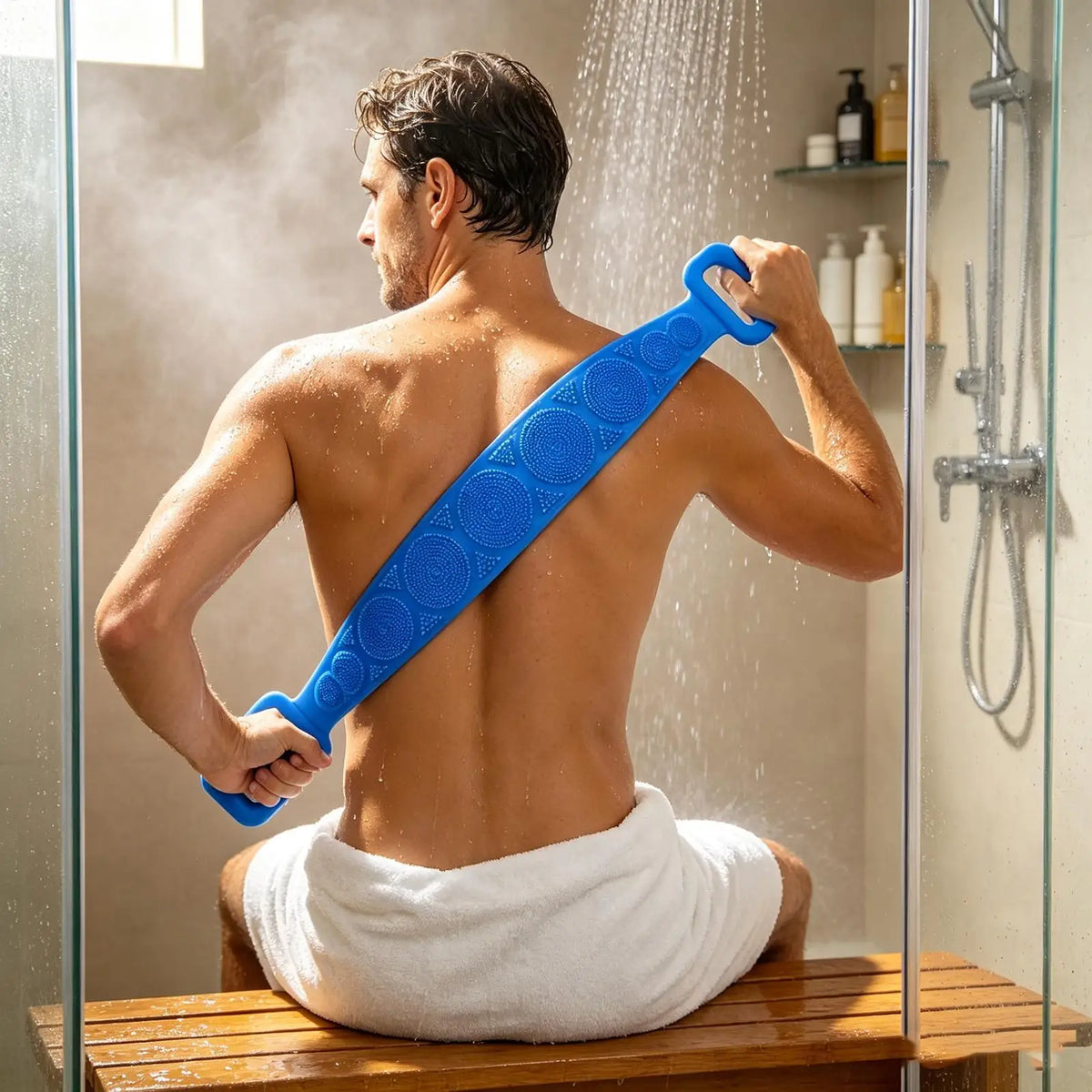 Silicone Brushes Bath Towels Rubbing Back Mud Peeling Body Massage Shower Extended Scrubber Skin Clean Shower Brushes