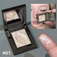 Diamond Monochrome Highlighter Eyeshadow Palette Chameleon Metallic Green Brighten Eye Shadow Fine Flash Eye Makeup Cosmetic
