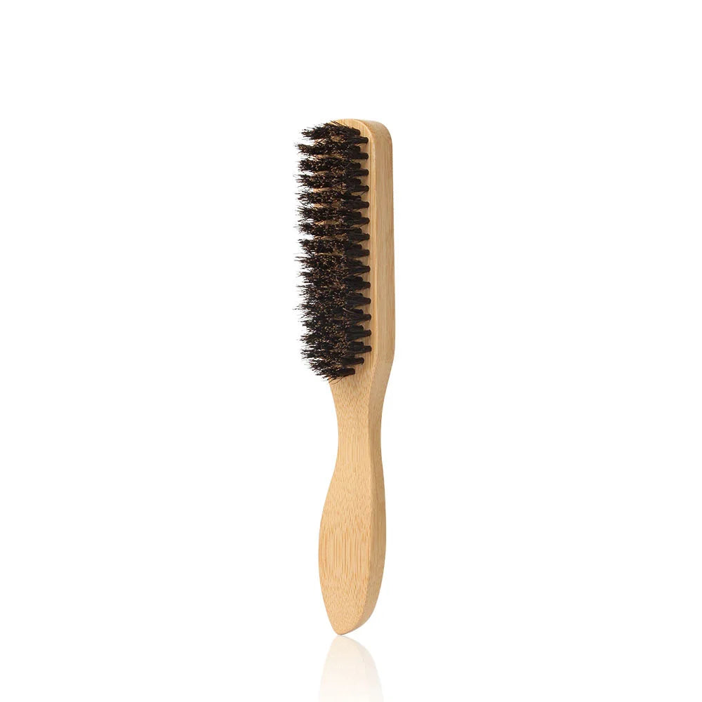 Boar Bristle Hair Brush Set for Men and Women Beard Comb Pomade Brush Hair Teasing Comb Volumizing Styling Tool Salon Home Comb