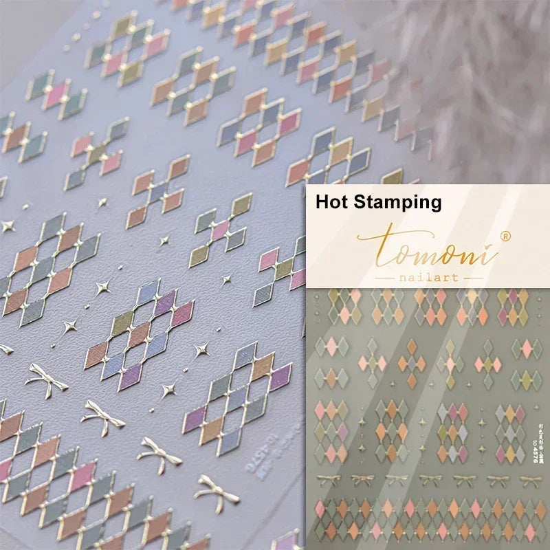 1pcs White 5D Pearl Lace Wave Lines Nail Art Stickers Elegant Exquisite Nail Decoration Decals DIY Self Adhesive Transfer Slider