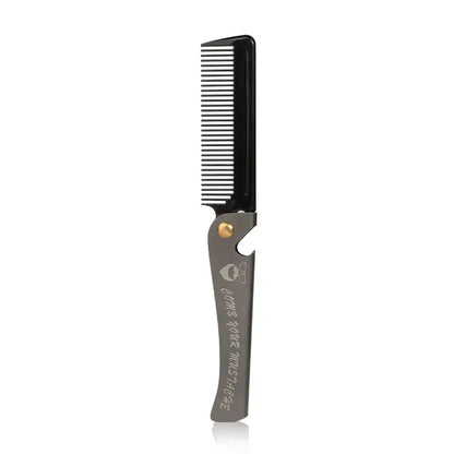 New Foldable comb Folding Pocket Clip Hair Moustache Beard Comb Fashion Men Women Handmade massage hair brush Folding knife comb