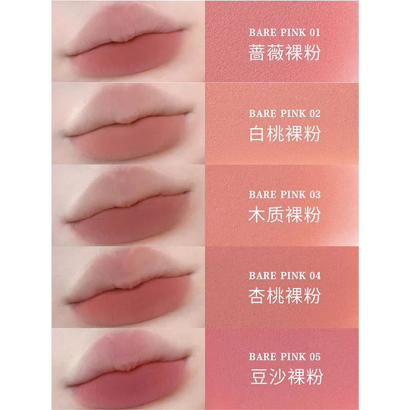 HYNTOOR Gothic Lip Gloss Pure Black Silver Matte Moisture Mirror Finish Low Saturation Long-Lasting Halloween Makeup