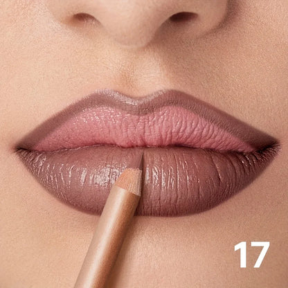 Nude Matte Lip Liner, Waterproof Long Lasting High Pigment Lip Pencil, Smooth Precise Lip Makeup Gift for Women