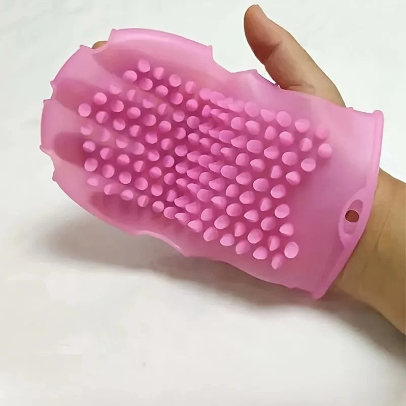 Silicone Bath Massage Glove Brush for Whole Body Exfoliating Cleansing Shower Scrub Soft Bristle Skin Renewal Spa Body Care Tool