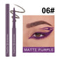 12 Color Matte Glitter Gel Eyeliner Pencil Waterproof Smudge-Proof Smooth Matte White Eyeliner Pen Long-Lasting Eye Liner Makeup