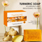 5Pcs Turmeric Soap Lemon Acids Handmade Soap Kojic acid soap Natural Skincare Bar for Moisturizing And Exfoliating Body And Face