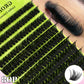 GROINNEYA Lashes Clusters 8-16mm Fluffy Volume Clusters Lashes 80D Faux Mink Eyelashes Cluster Natural Thick False Eyelashes