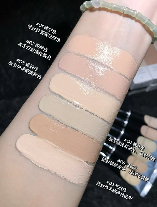 Foreverkey Concealer Cream Liquid Foundation For Dark Eye Circles Pimple Mark Waterproof Longlasting Smooth Makeup 10g