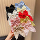 9pcs Women's Sweet Butterfly Knot Hair Clips with Flower Print Decorations Perfect Fashionable Gift for Daily Outfits And Photog