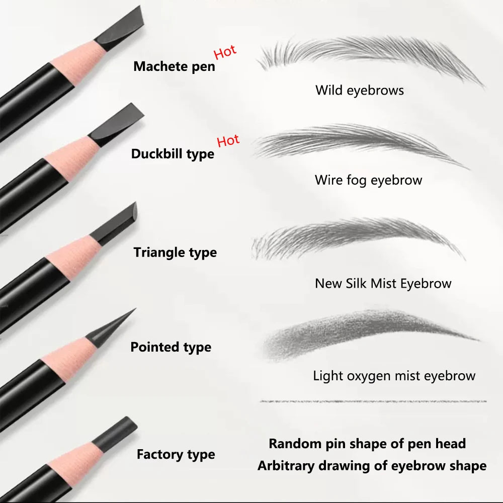 Tear Off Pull Line Eyebrow Pencil, Not Sharpen Need Eyebrow Pencil, Natural Color Rendering, Sweat Proof And Smudge Proof Eyebro