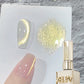 15ml Snow Pear Crushed Ice Cat Eye Gel Nail Polish,  Shiny Bubble-Free UV/LED Quick-Drying Gel Suitable For Nail Art DIY Design