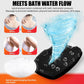 Silicone Body Scrubber Bath Wash Brush Exfoliating Loofah Body Brush Shower Face Scrubber Handle Wet & Dry Brushing for Man Wom