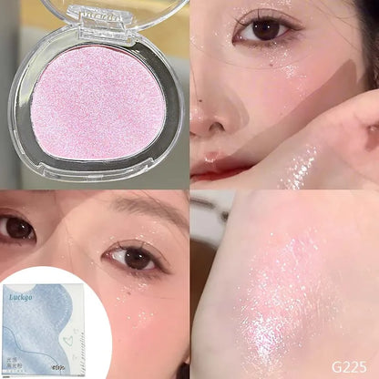Light Perception Highlighter Powder Makeup Diamond Glitter Eyeshadow Palette Bright Shiny Illuminator Face Eye Makeup Cosmetics