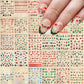 30Pcs Christmas Santa Claus 3D Nail Art Stickers Glitter Cartoon Snowflakes/Snowman/Pine Winter Sliders Xmas DIY Manicure Decals