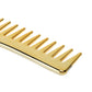 For Travel Use No Handle Wide Tooth Comb Large Size Gold Color Detangling Comb Plastic Professional Paddle Hair Comb Home Use