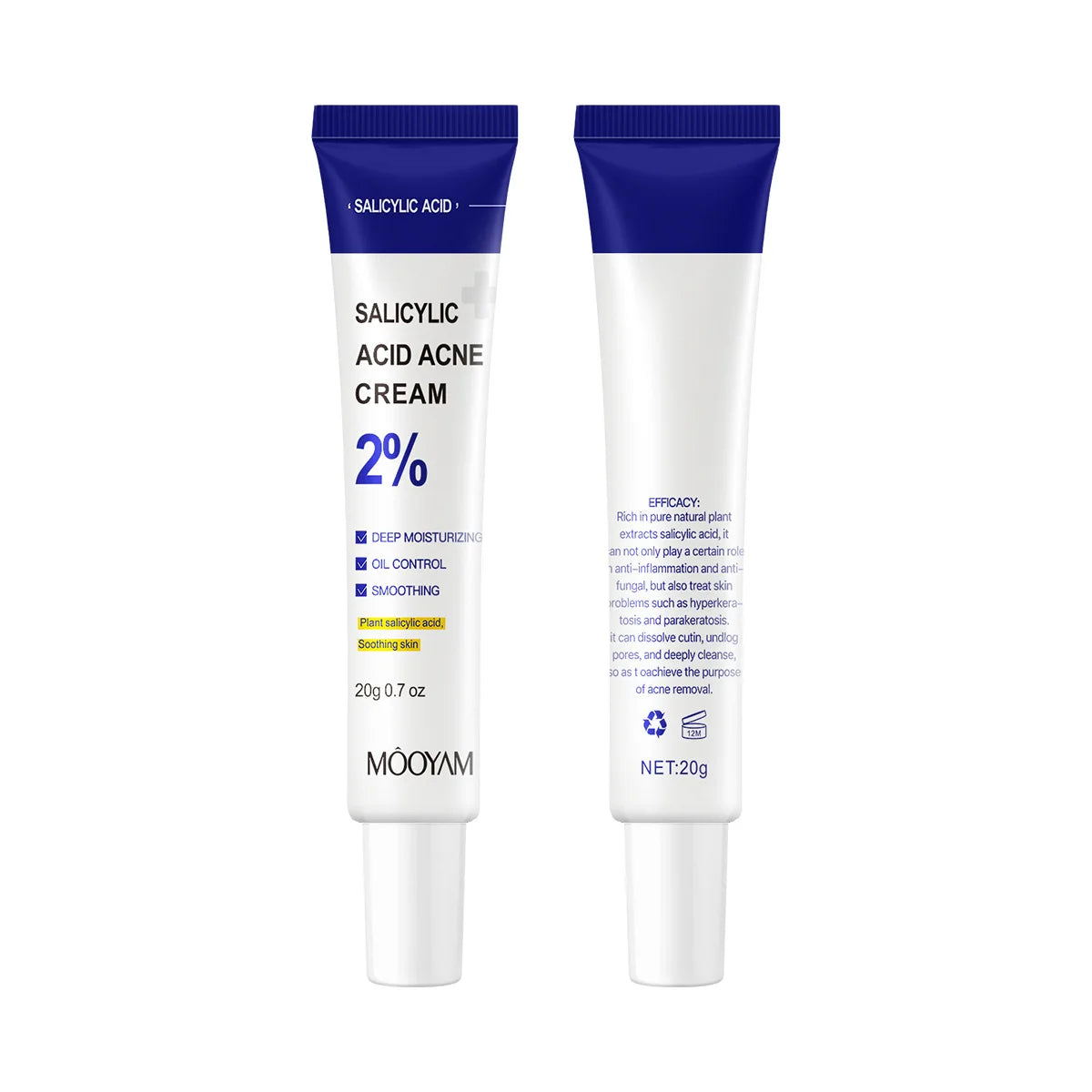 Salicylic Acid Acne Treatment Cream, Gentle Moisturizing Cream