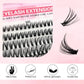 Thick & Fluffy DIY Cluster Lashes 30D/100D Mixed Density Mixed Length Individual Eyelash Extension