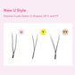 DIYDAY U-shaped Eyelash Extension Easy to Apply 3D Volume False Lashes Natural Wispy U YY Shape Faux Mink Eyelashes for Makeup