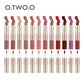O.TWO.O 2 IN 1 Matte Lipstick&Liquid Lipstick 12 Colors Makeup Lip Glaze Waterproof Batom Lip Cosmetics Silky Texture