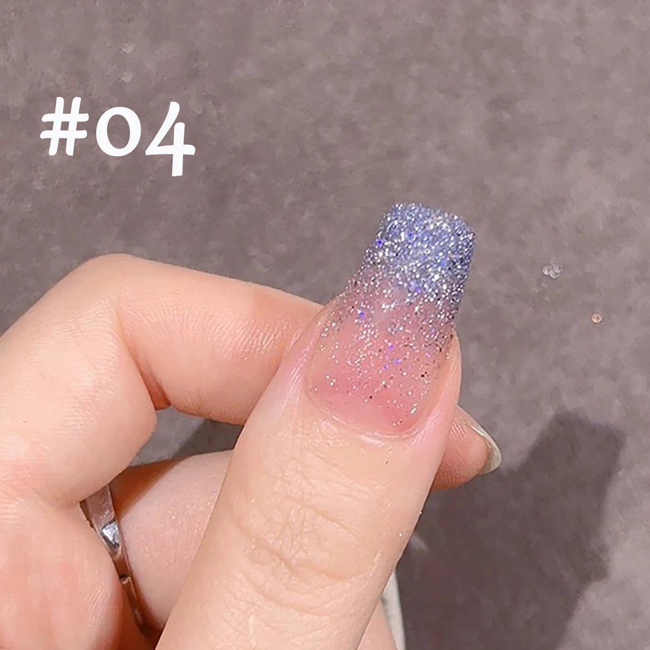 MIANEL 1-12PCS Star-chasing Moon-chasing Gel Nail Polish 2026 Popular Whitening Strobe Sequin Flashing Nail Polish White Nails