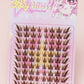 80 Clusters of Brown Natural Fox-Style Cat Eye False Eyelashes Makeup Tools, Natural Segmented Eyelash Bundles Makeup Tools