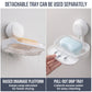 TAILI Soap Rack No Drilling Wall Mounted Suction Cup Soap Holder Soap Sponge Dish Bathroom Accessories Soap Dishes