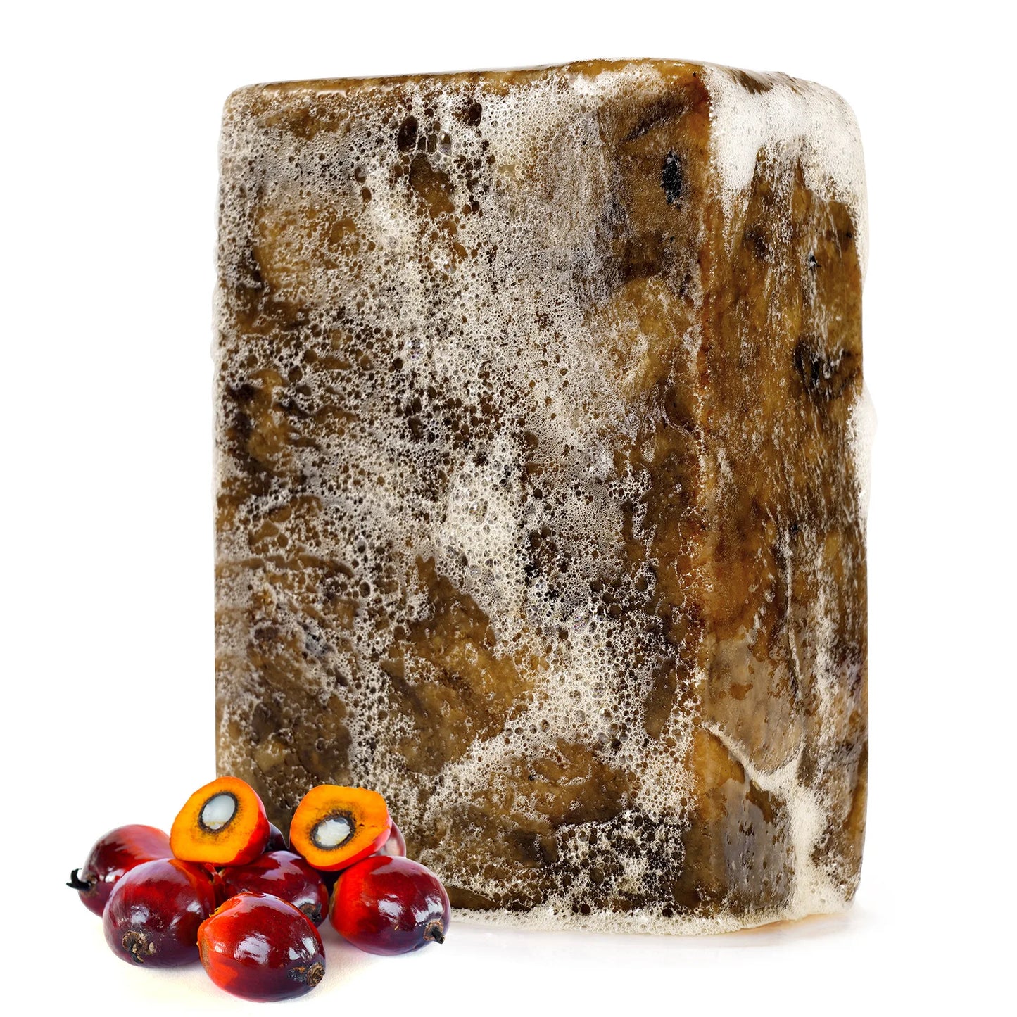 ELAIMEI African Black Soap 100g x 2, Handmade Natural Bar Deeply Moisturizes & Balances Oily Skin