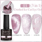 7.5ML Aurora Starlit Cat Eye Gel Nail Polish Rainbow Glitter Galaxy Cat Magnetic Nail Art Gel Soak Off UV Semi-Permanent Varnish