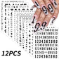 12Pcs 3D Gold Sliver Stars Nail Stickers Bronzing Starlight Nail Art Decals Self Adhesive Slider Decals DIY Nail Tips Decoration