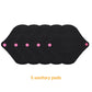 Reusable Pads Set 4 Sizes for Choice Pure Black Reusable Menstrual Pads Super Absorbent Sanitary Napkins.