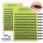 GROINNEYA Lashes Clusters 8-16mm Fluffy Volume Clusters Lashes 80D Faux Mink Eyelashes Cluster Natural Thick False Eyelashes