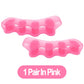 1 Pair Silicone Toe Separator Bunion Corrector Hammer Toe Corrector Soft Silicone Material for Toe Separation Foot Care Tool