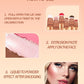 OCHEAL 6-color Face Liquid Blusher Cream Facial Cheek Eye Press Brush Head Highlighter Powder Blusher Contouring Makeup Cosmetic